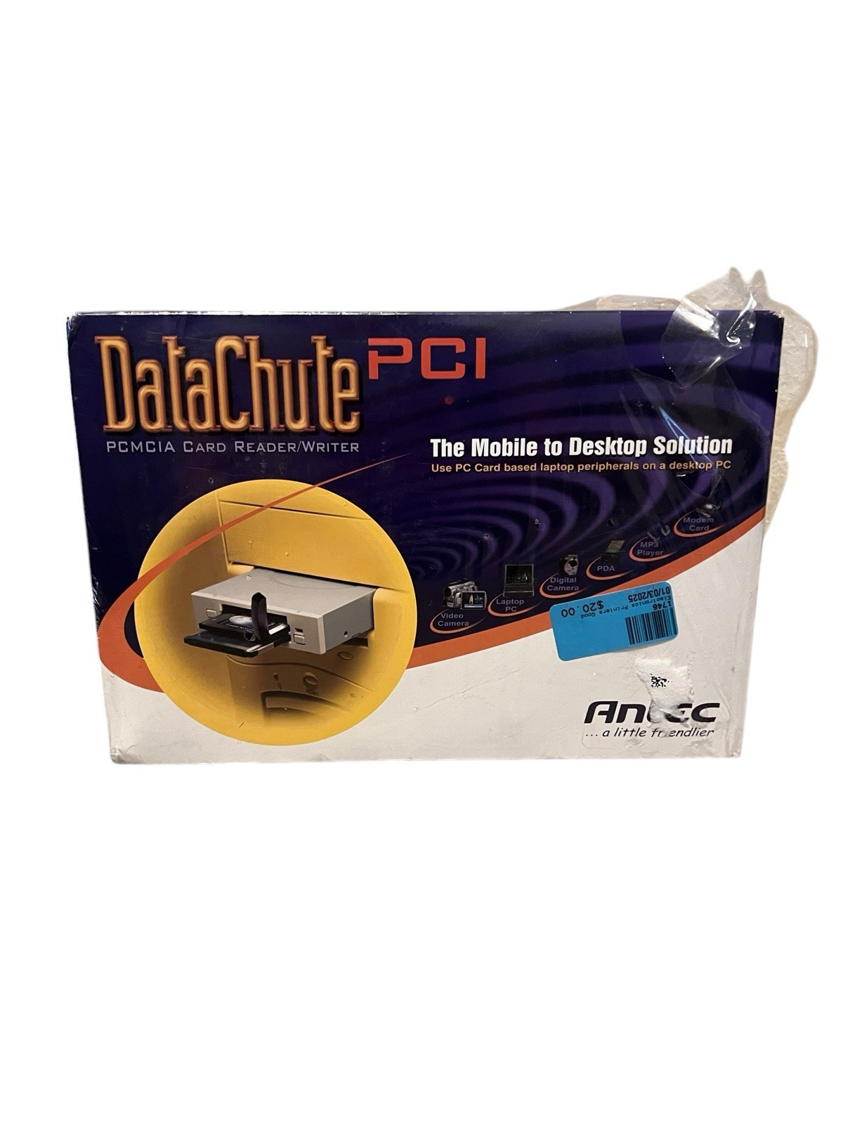 ANTEC DataChute PCMCIA Card Reader/Writer 