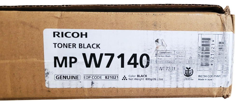 Ricoh MP W7140 Black 821021 Toner Cartridge New With Open Box