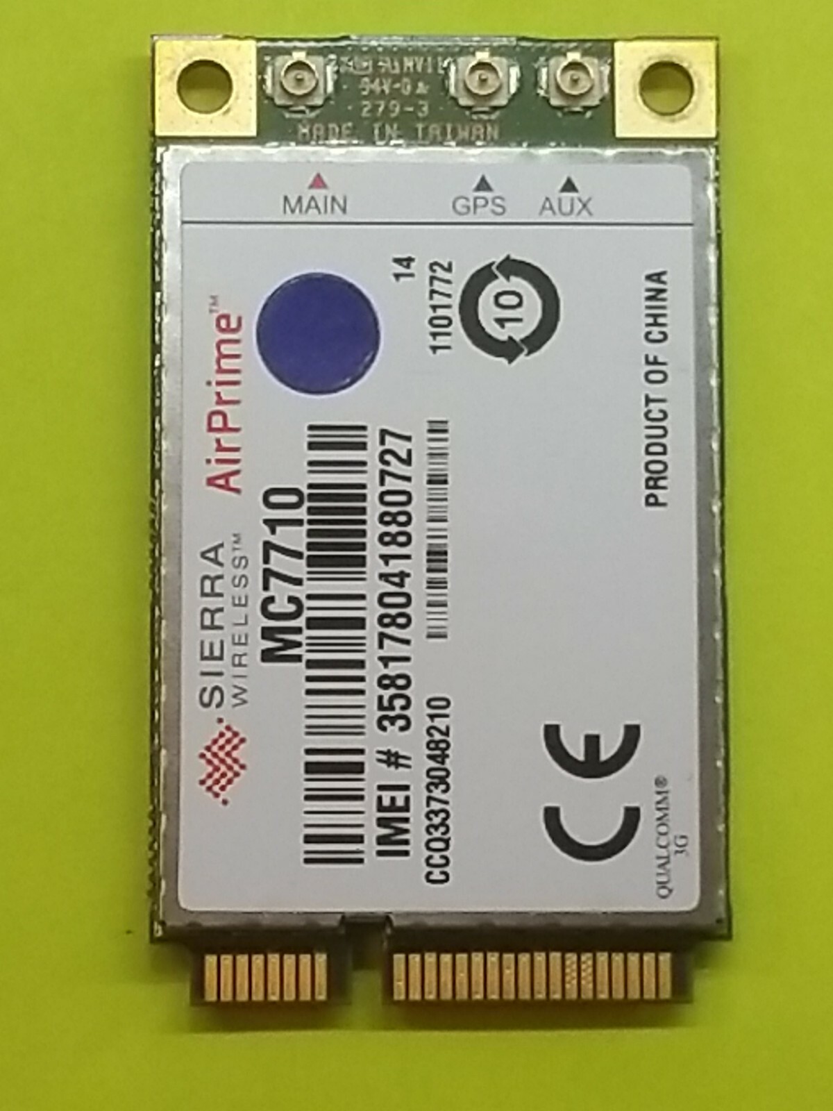 Sierra Wireless MC7710 LTE,DC-HSPA+,HSPA+,HSDPA,HSUPA,WCDMA,GSM,GPRS,EDGE,GPS