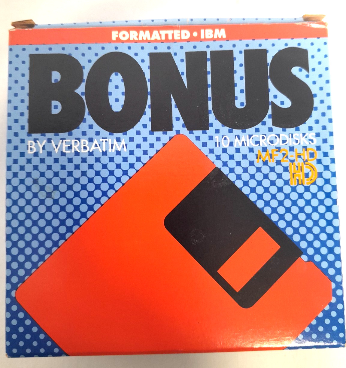 BONUS Verbatim 6 Microdisks MF2-DD 2S/2D 3.5” PARTIAL OPEN BOX, no labels