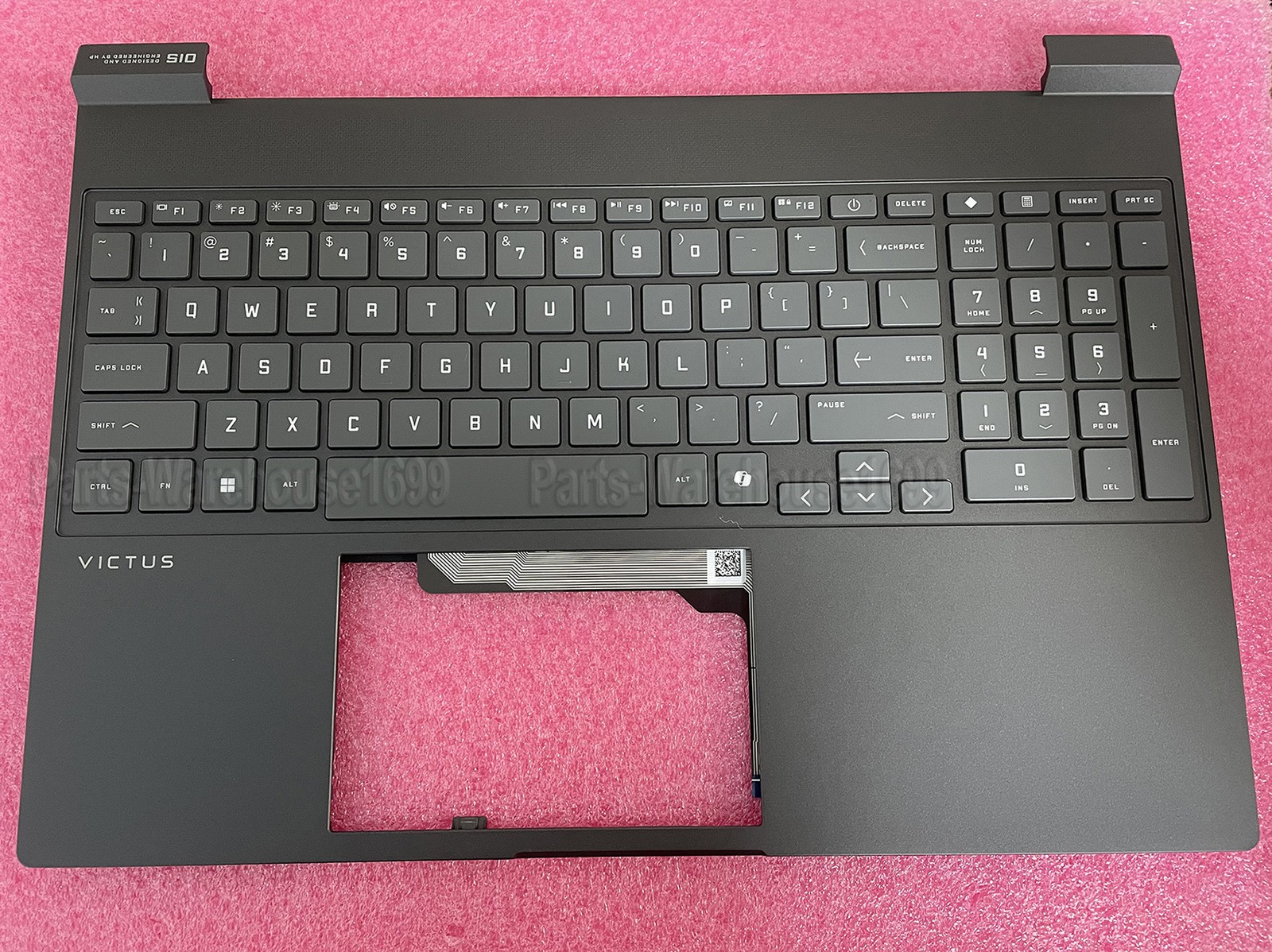 P23217-001 New Palmrest Top Cover US Backlit KB For HP Victus Gaming 15-fa 15-fb