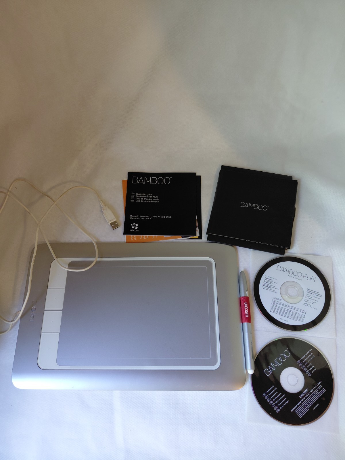 Wacom Bamboo Fun Pen & Touch Tablet Cth-461 With Accessories