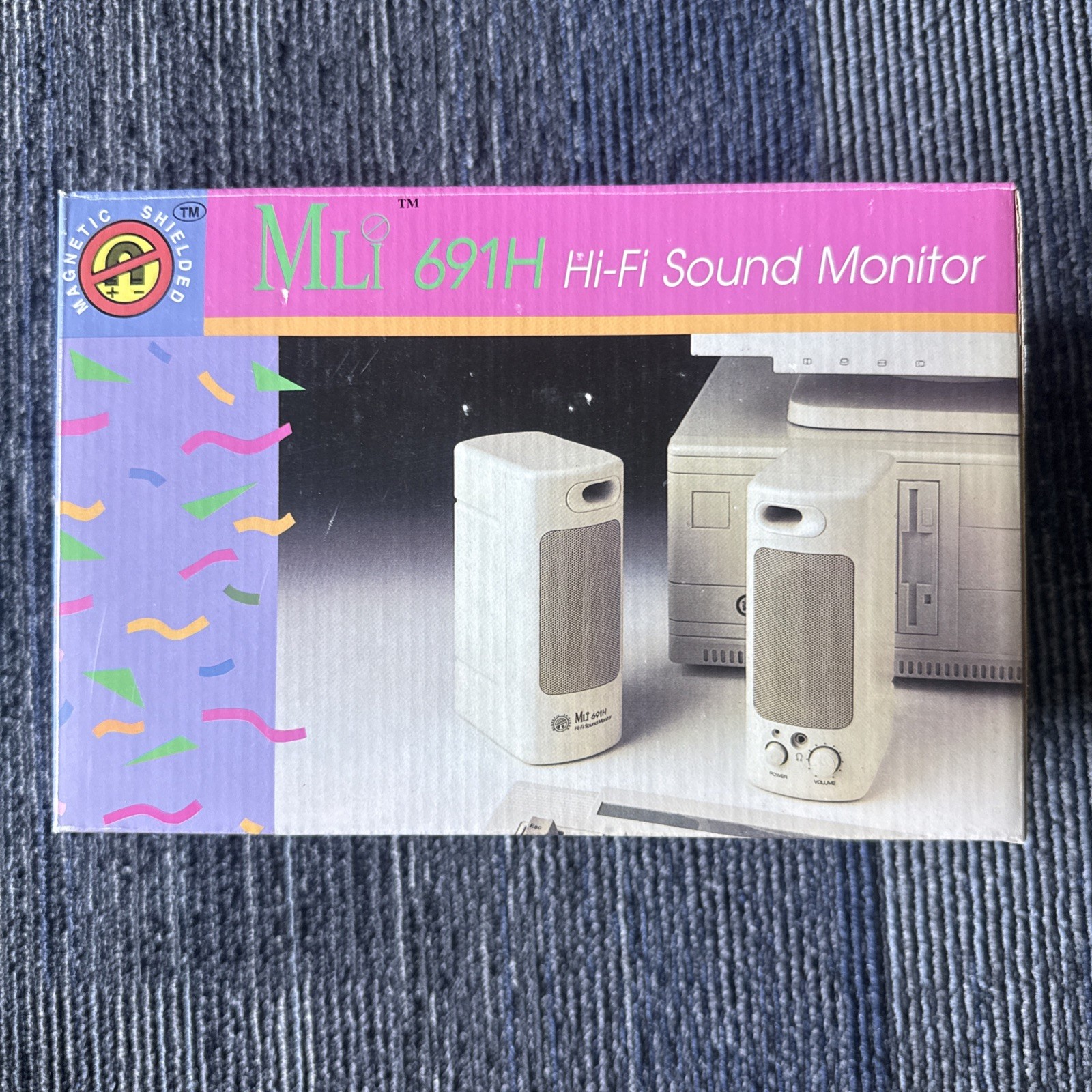 Mli Model 691H Hi-Fi Sound Monitor Shielded Computer Speakers Vintage
