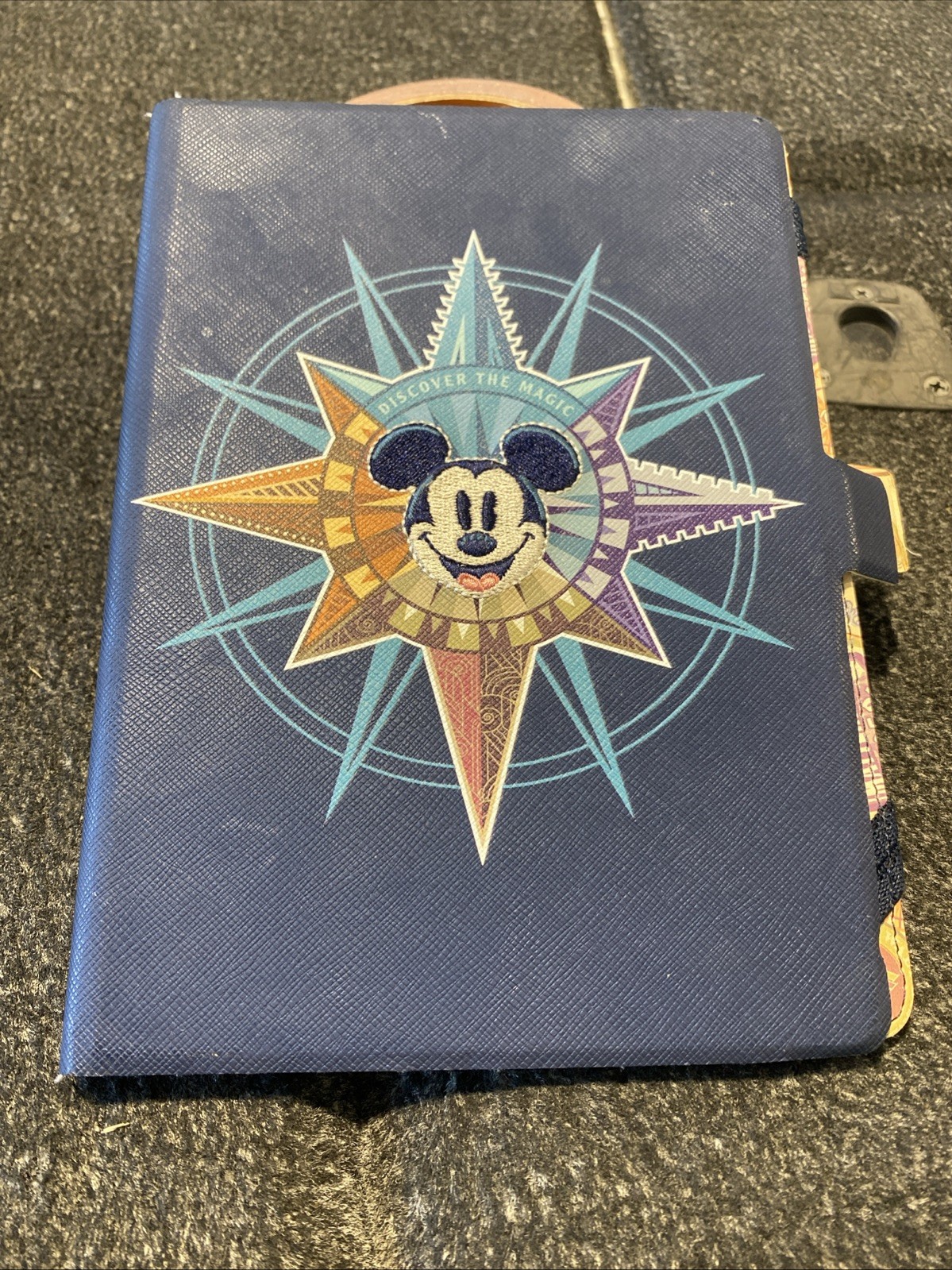 Disney Parks  Mickey Compass Kindle iPad Tablet Case Embroidered Mickey