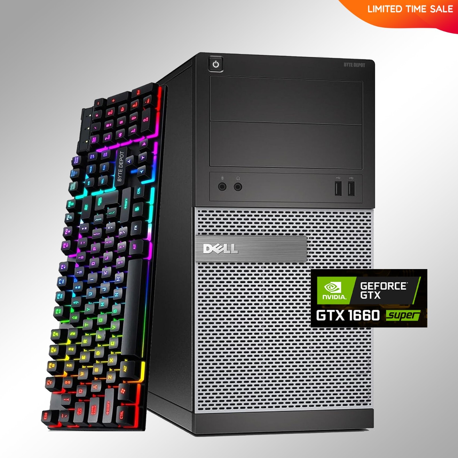 DELL Gaming PC Desktop Computer i5,Up to 64GB RAM 4T SSD NVIDIA GeForce GTX1660