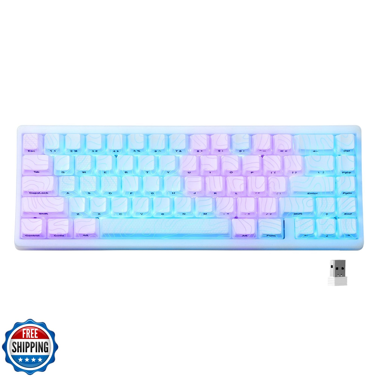 HITIME x XVX M67 Wireless 60% Percent Keyboard, QMK/VIA Topograph
