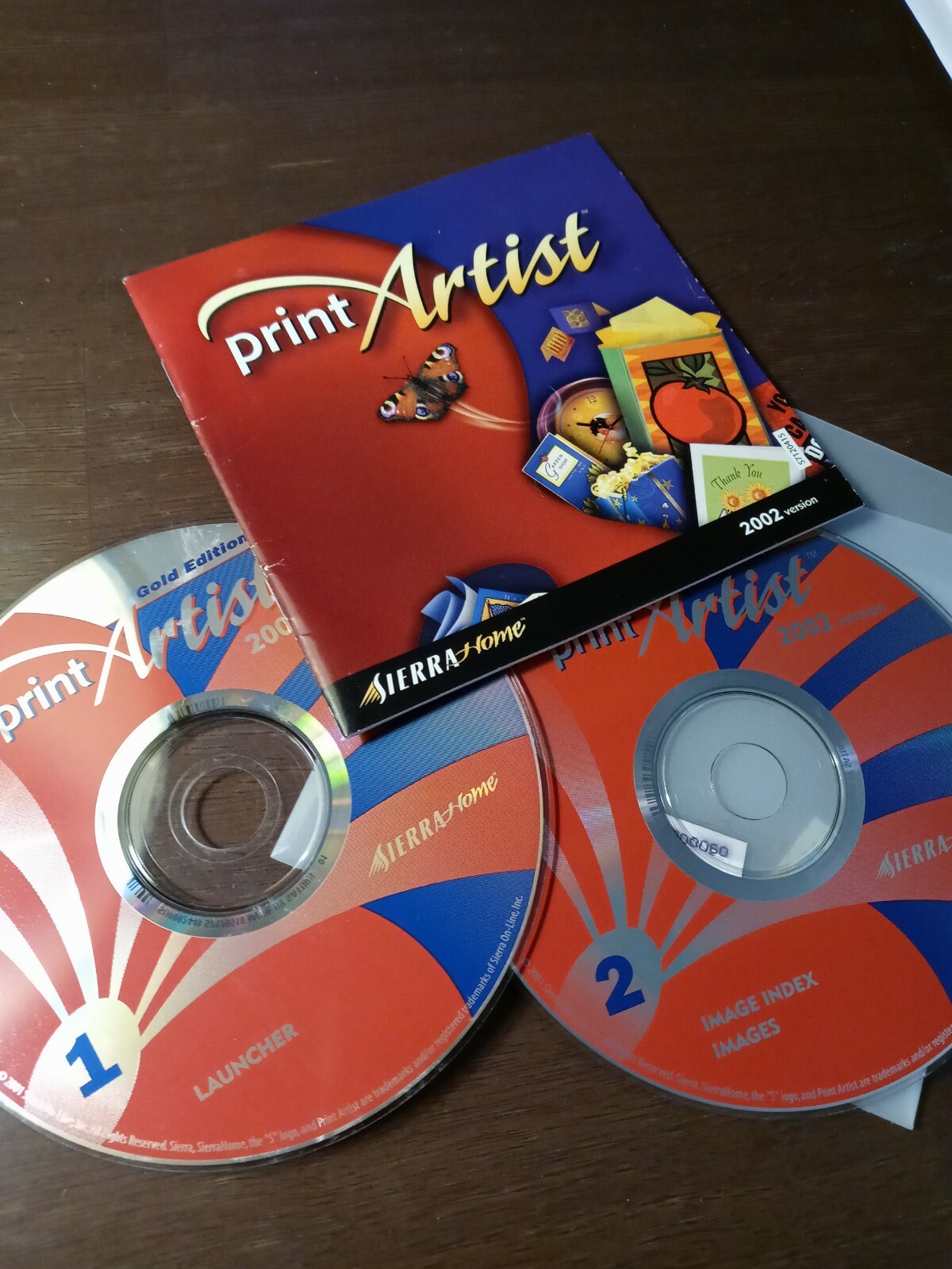Print Artist 2002 Version Gold Edition PC CD 2 discs with manual