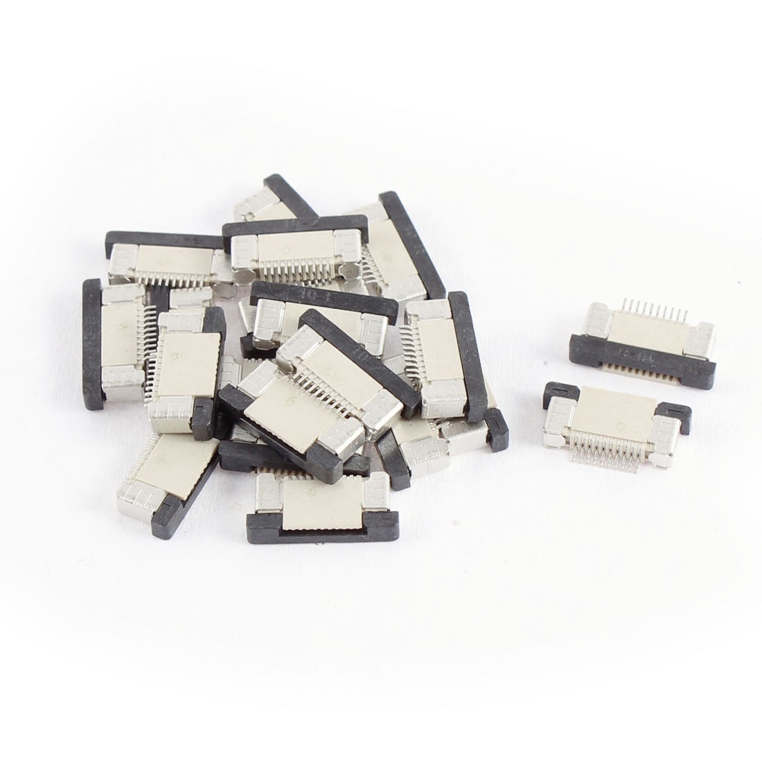 20Pcs Bottom Port 10Pin 0.5mm Pitch FFC FPC Ribbon Sockets Connector