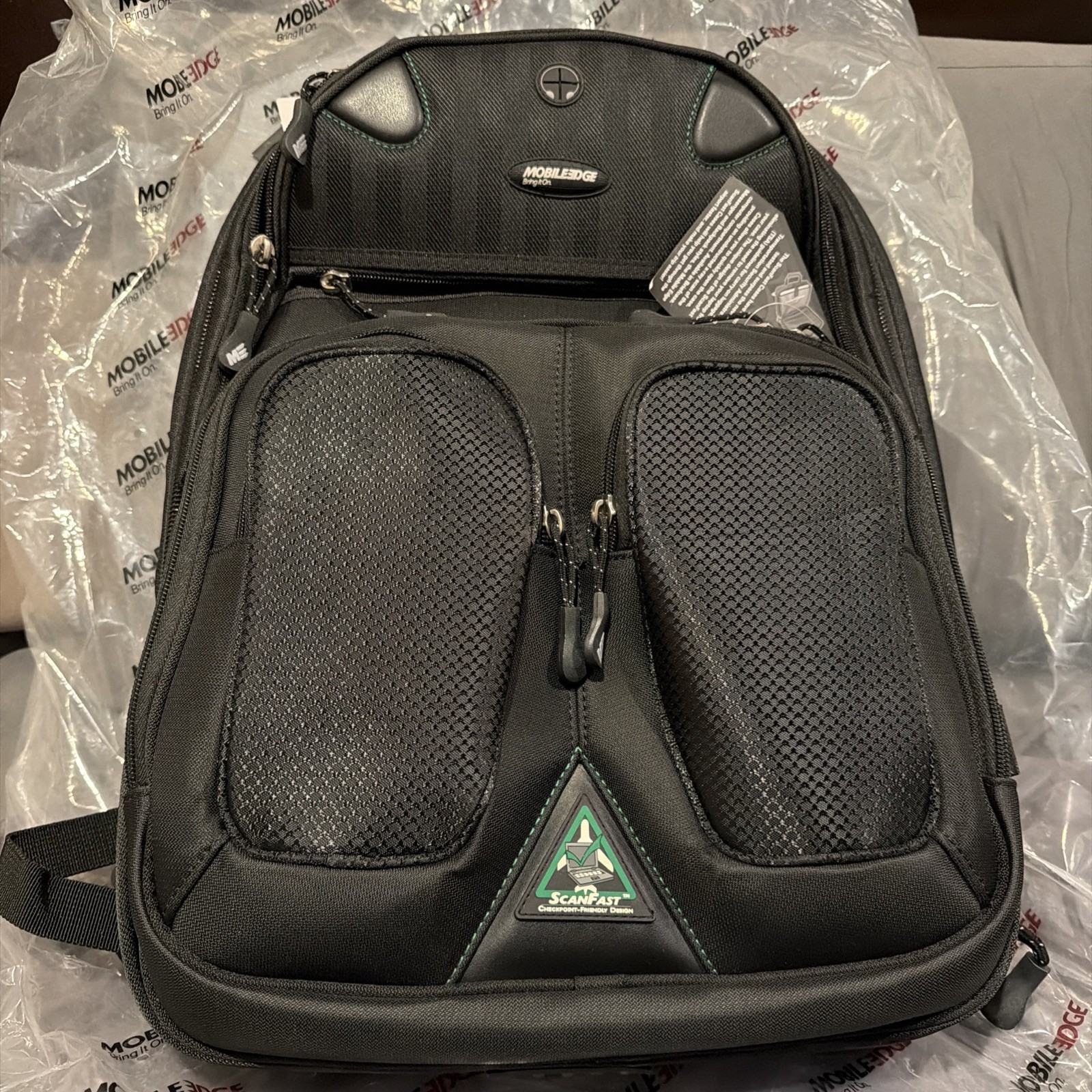 Backpack BLACK Laptop Mobile Edge ScanFast Checkpoint ECO Friendly
