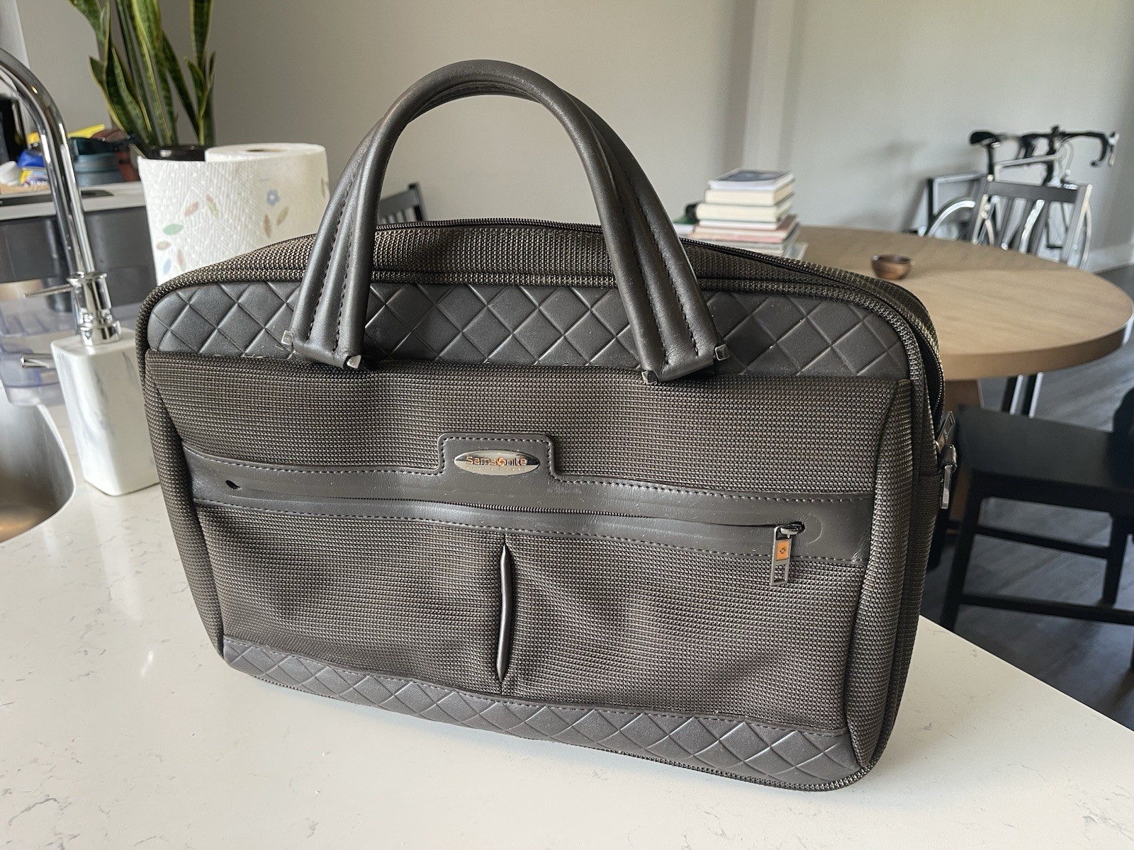 SAMSONITE BLACK LABEL BROWN LAPTOP BAG 17” NOTEBOOK COMPARABLE