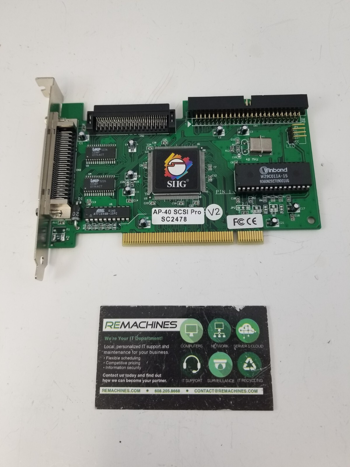 SIIG AP-40 SCSI Pro Ultra Wide SC-PS4X12 PCI Adapter TESTED FS