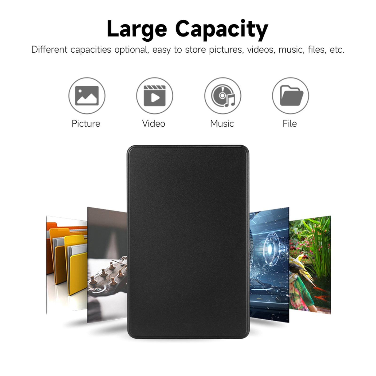 2TB USB3.0 Portable Hard Disk Mobile Hard Drive High Speed Transmit Large C NGYM