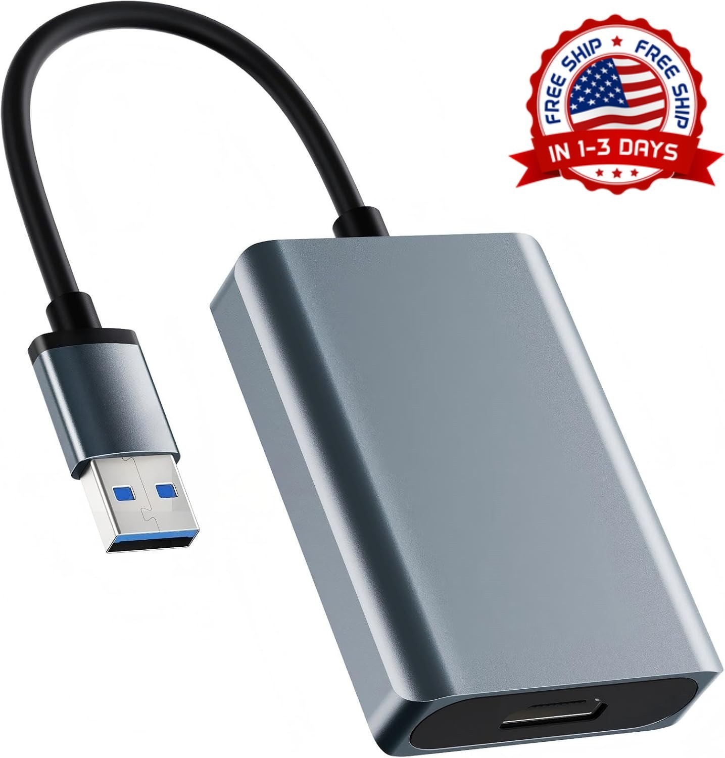 Adaptador USB 3.0 a HDMI Convertidor 1080P Monitor TV Proyector MacOS Windows