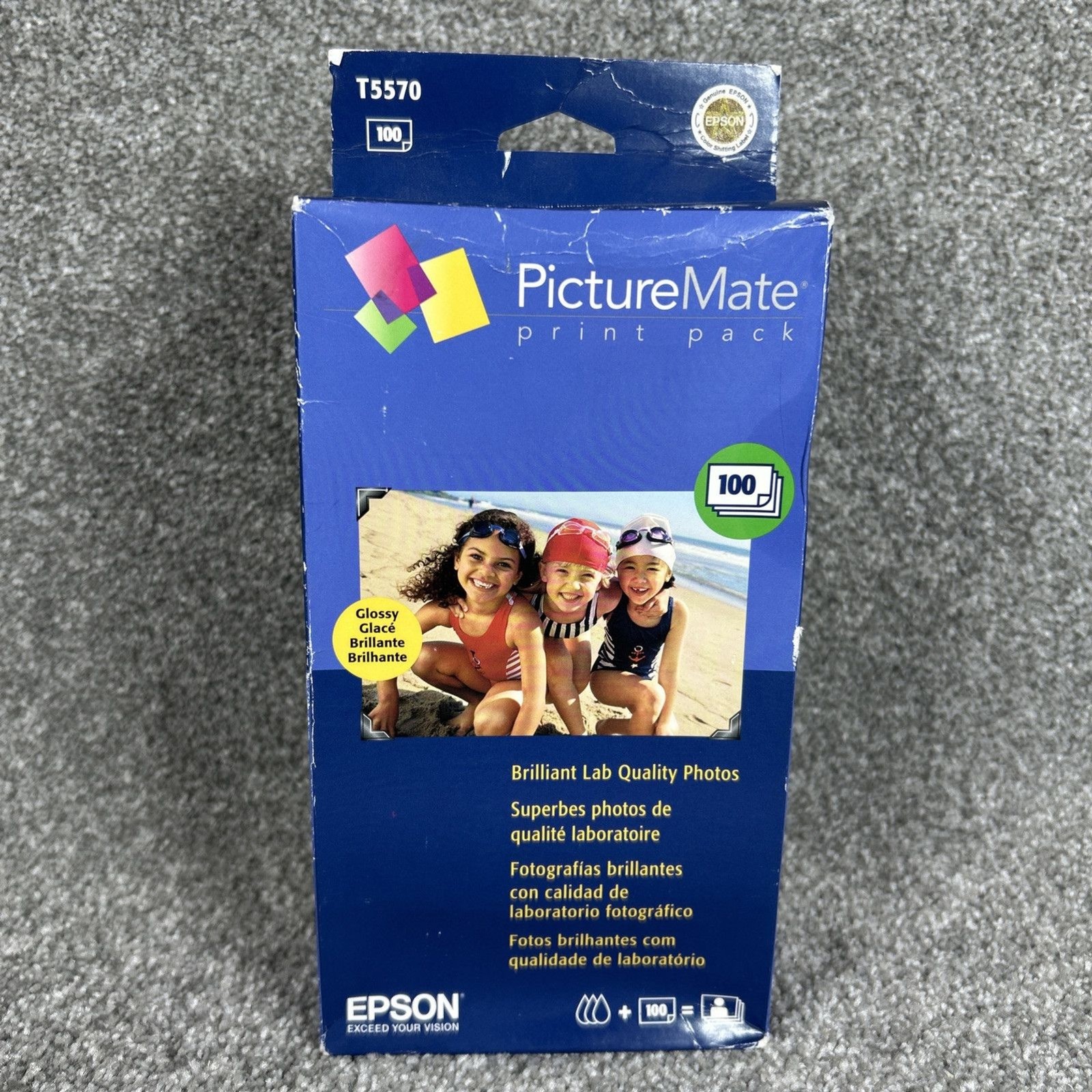 NEW Epson PictureMate Inkjet Cartridge Print Pack 100 Glossy Paper 10/20007 OEM