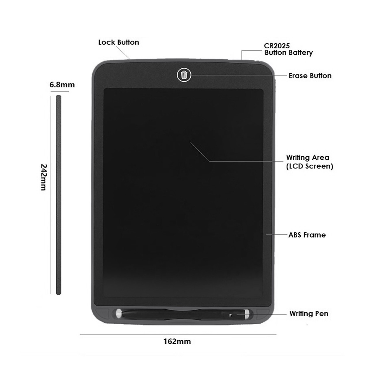 Fits For 10 Inch Colorful Electronic LCD Writing Board Drawing Tablet For school