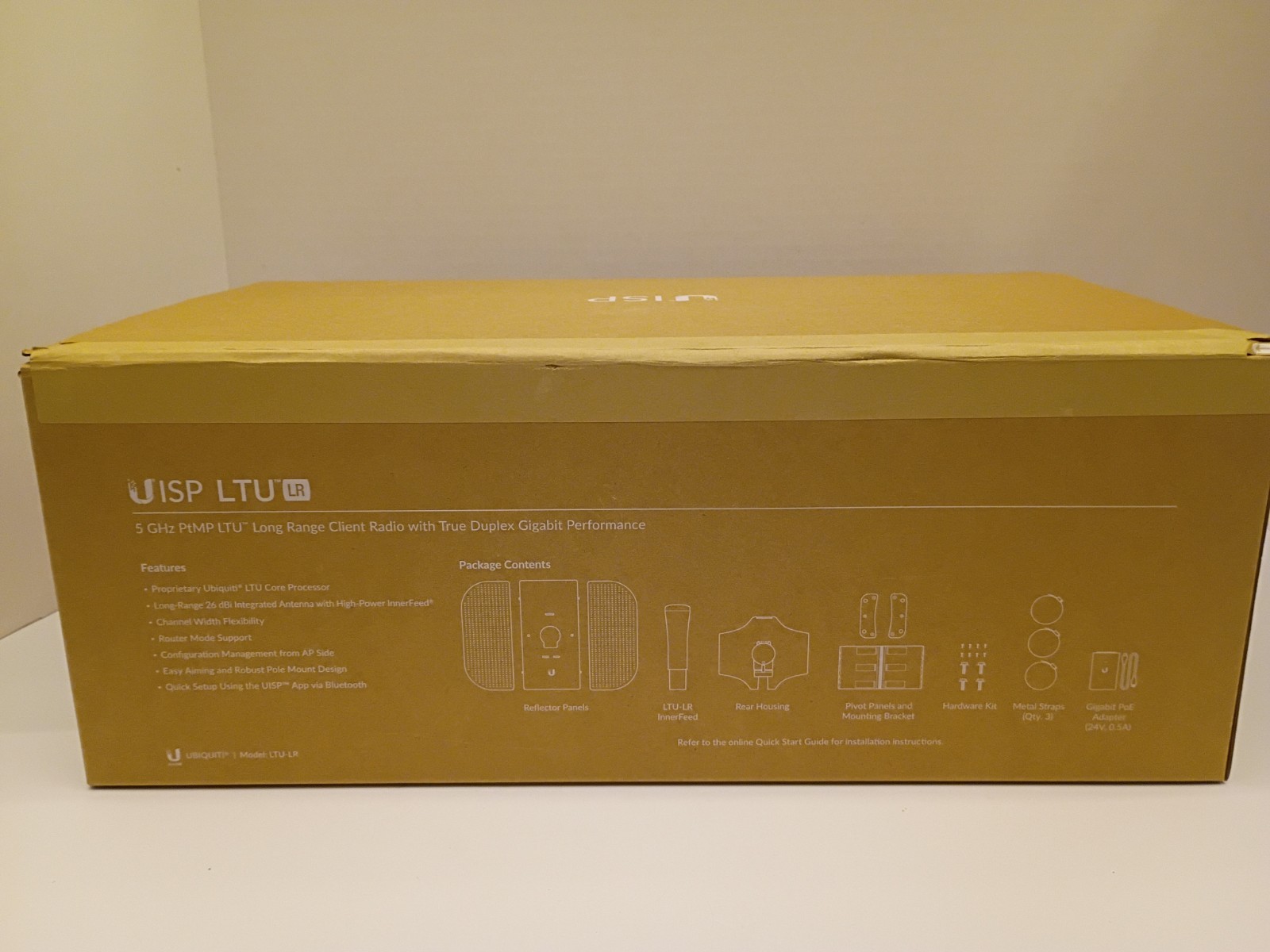 Ubiquiti LTU-LR-US 5GHz PtMP Long-Range Client Radio w/ Antenna (New, Sealed)
