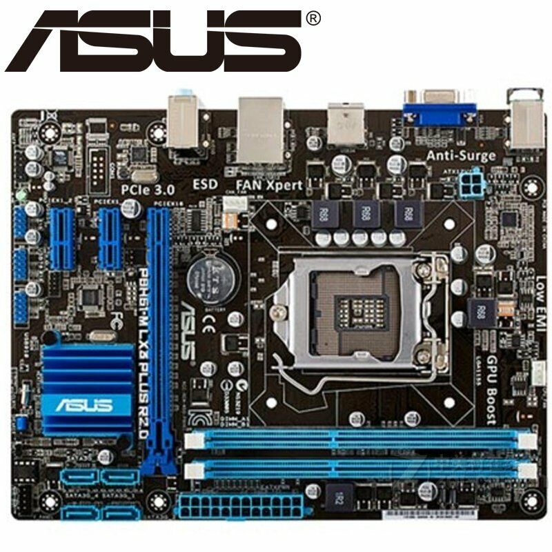 Asus P8H61-M LX3 PLUS R2.0 Desktop Motherboard H61 Socket LGA 1155 i3 i5 i7 DDR3