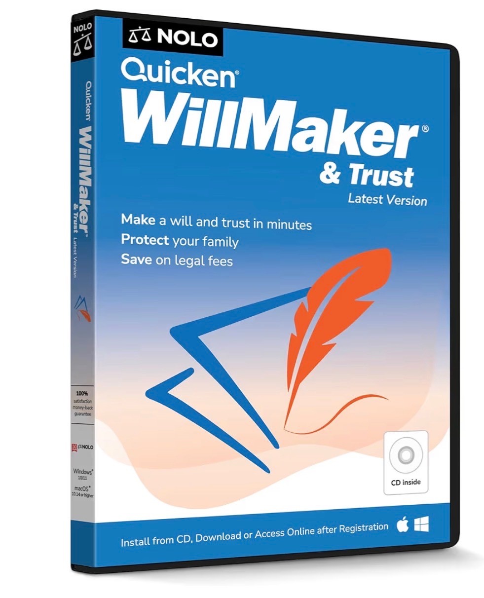 Quicken WillMaker & Trust Latest Version - Estate Planning Software - Will, Livi