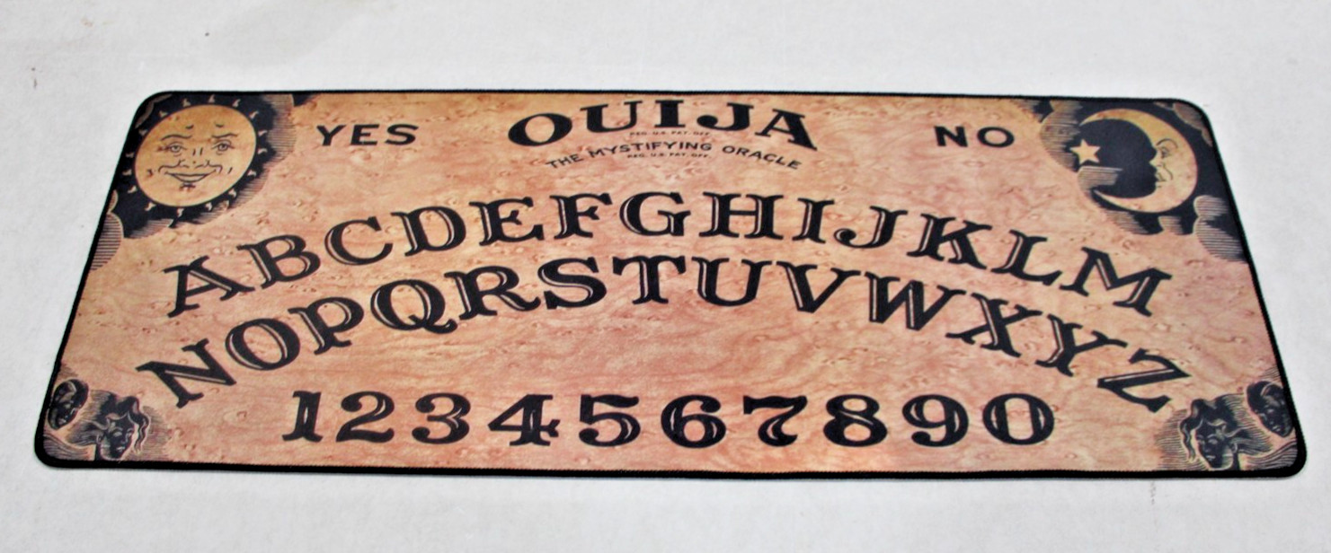 OUIJA Board Computer Pad Non-Slip Rubber Back Mouse Pad Office 31x11.5" LNC