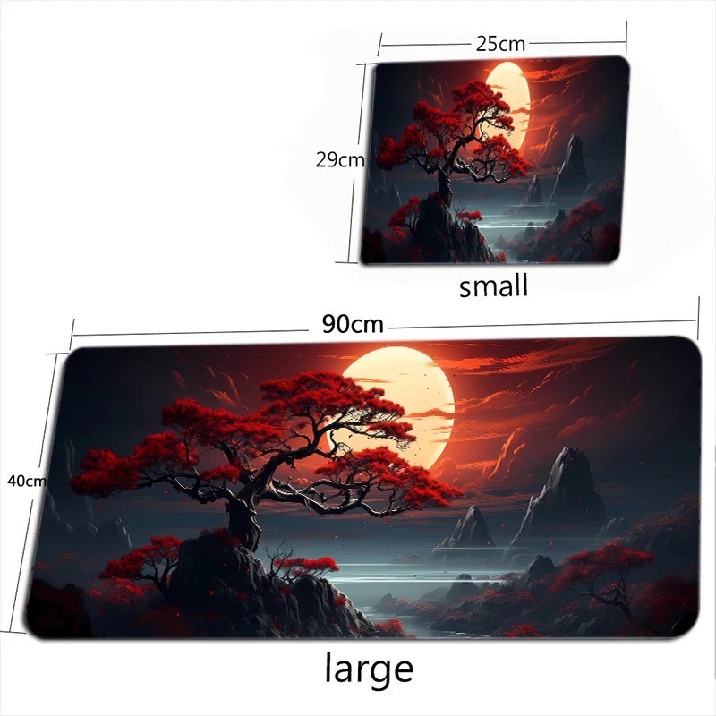Starry Sky Moon XXL Mouse Pad Large Desk Mat Non-Slip Gaming Keyboard Pad