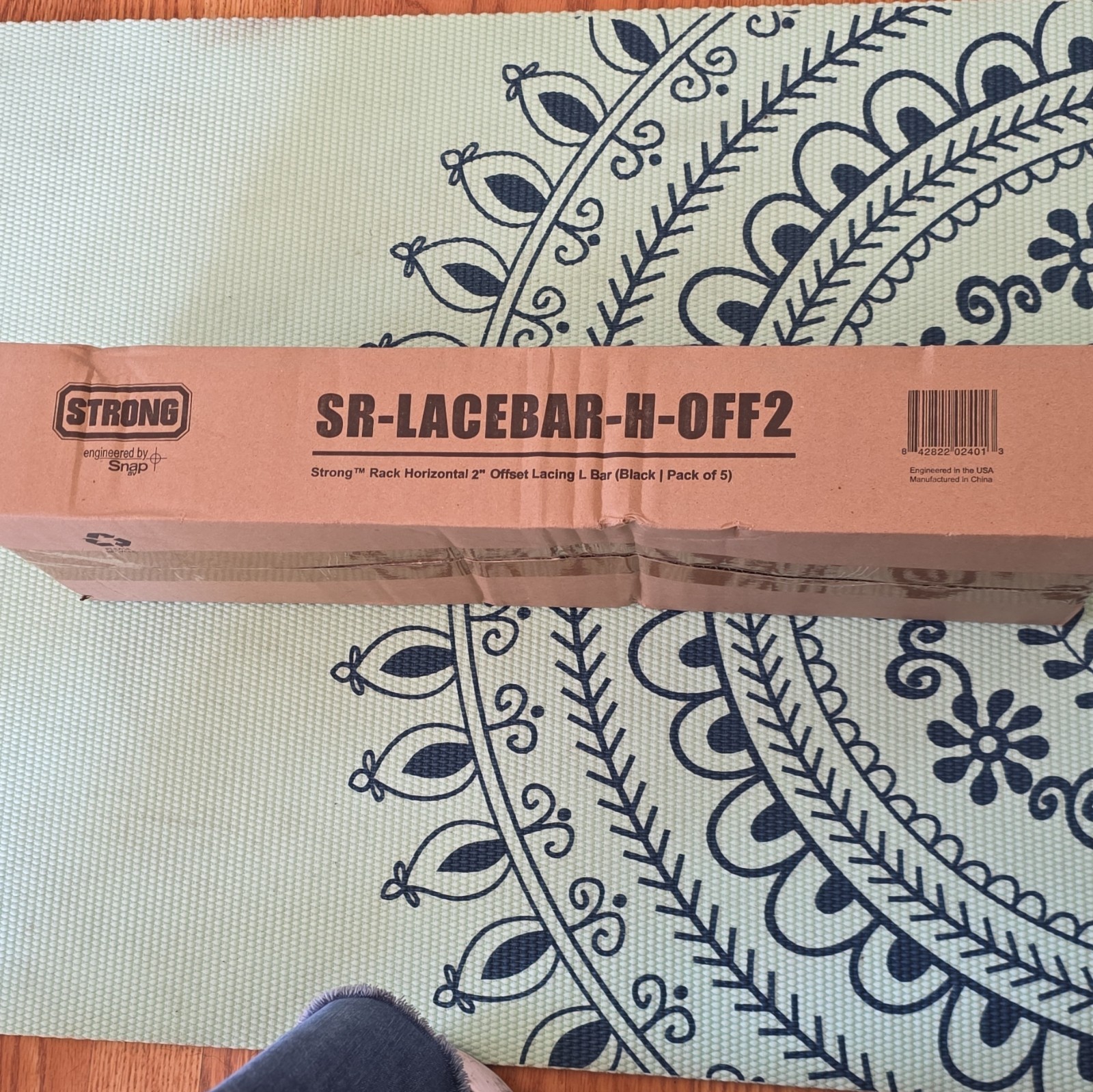 Strong Horizontal 2" Offset Lacing Bar 19in SR-LACEBAR-H-OFF2 (5 Pack)