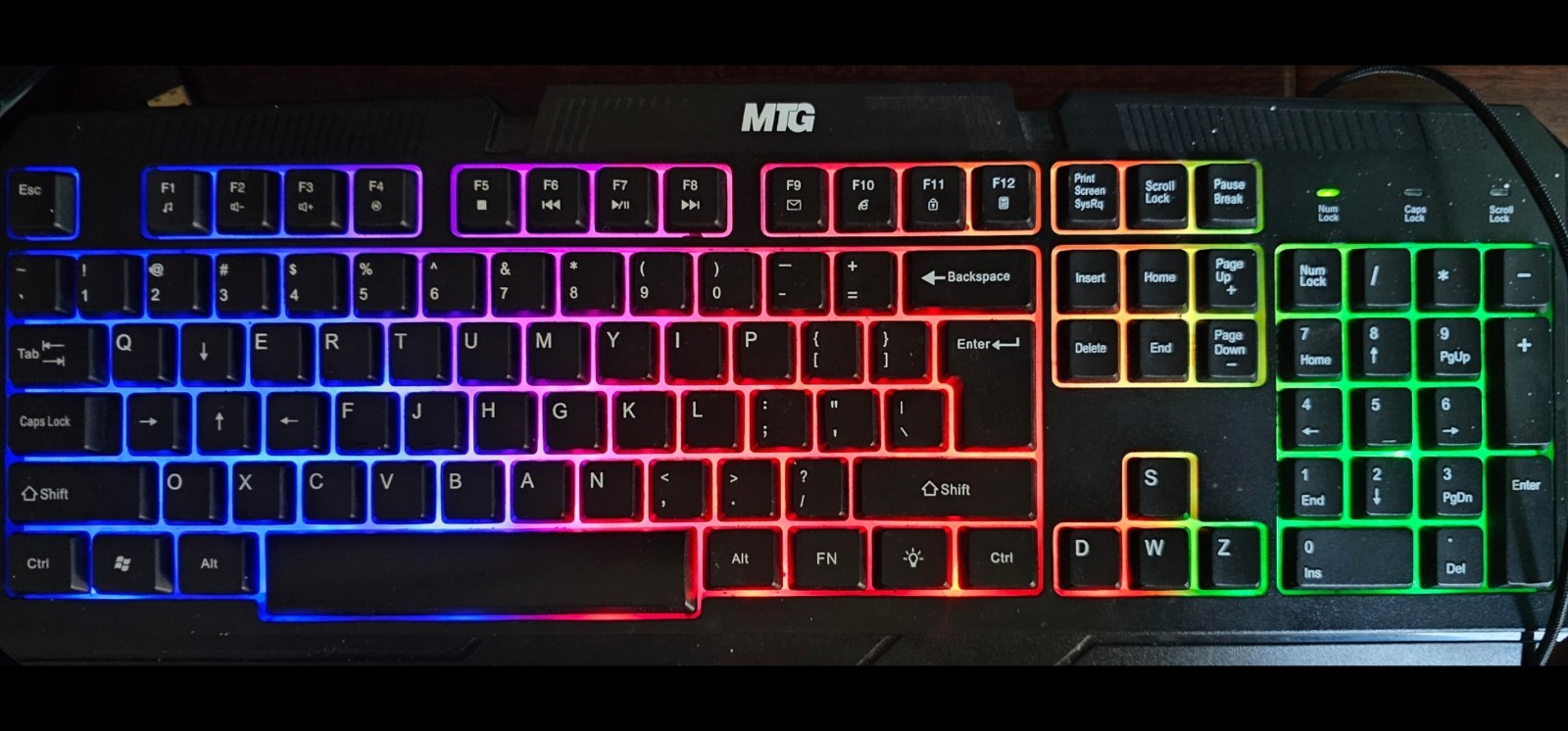 MTG RGB Gaming Keyboard Full Size Wired USB Back-lit