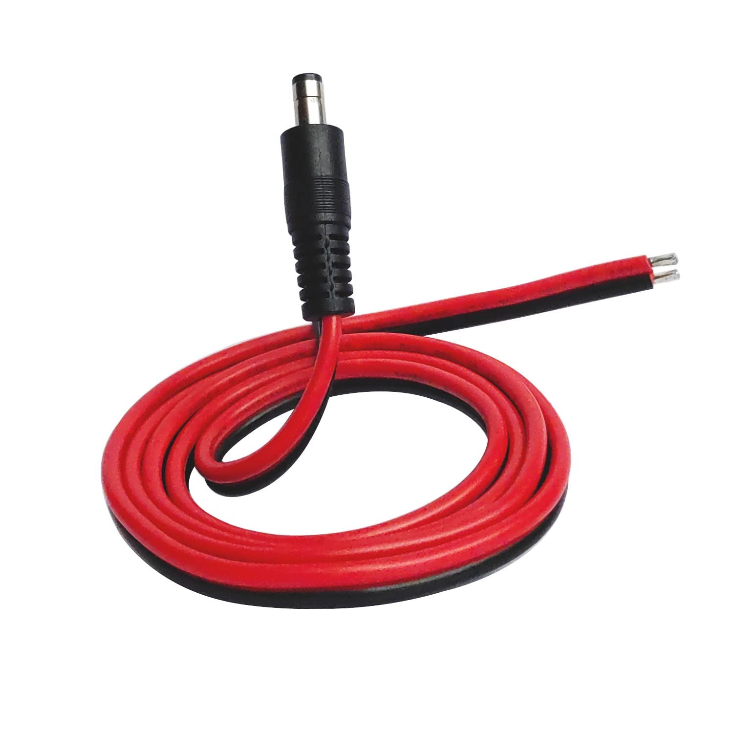 DC Power Pigtails Cable,14AWG DC 5.5mm x 2.1mm Male Plug to Bare Wire Open En...