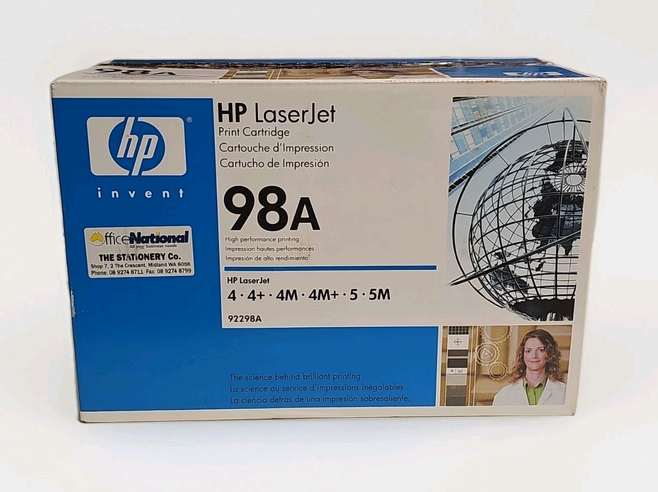 HP 98A Original Laser Jet Toner Cartridge Black 92298A - Unused