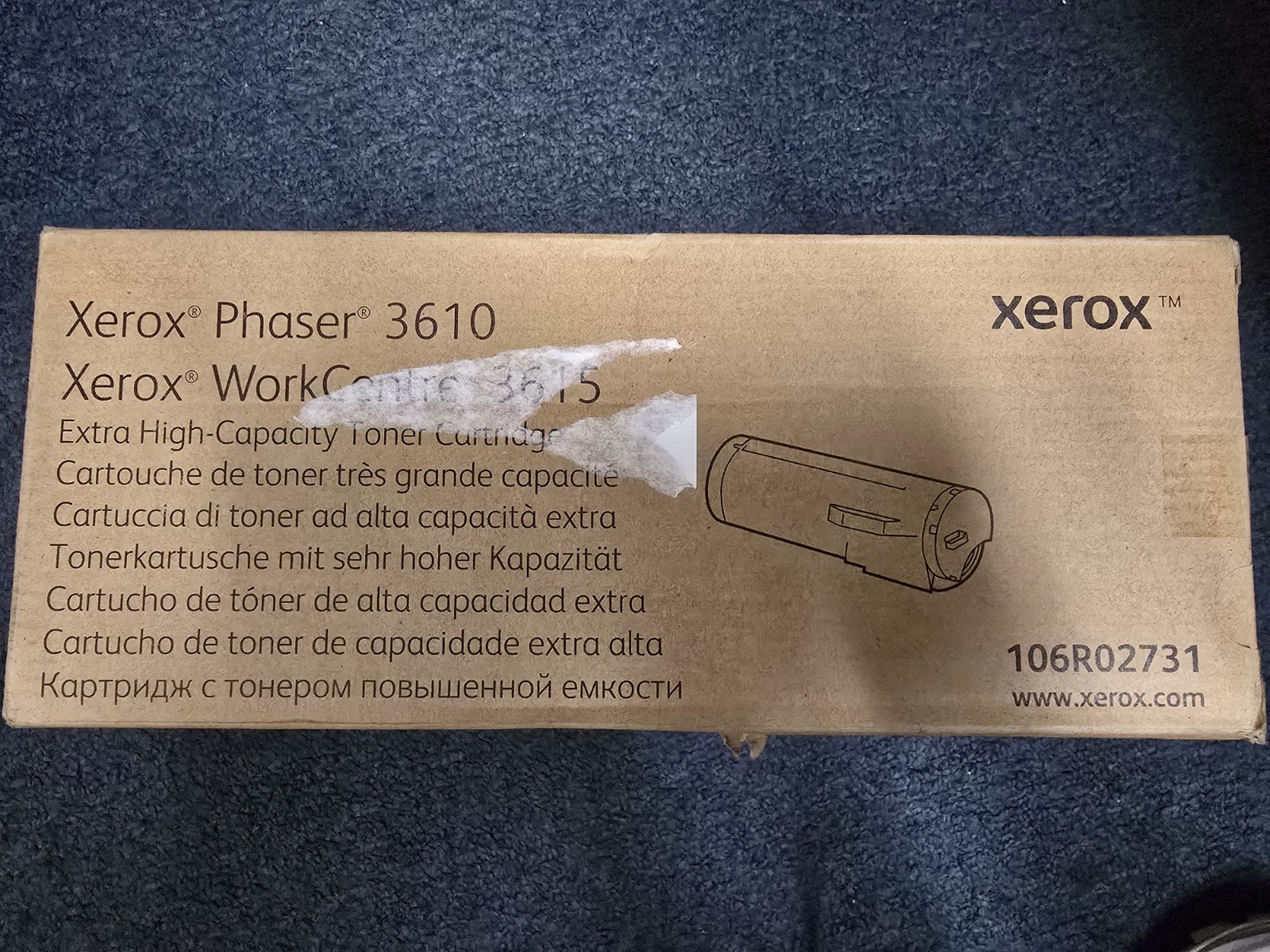 Genuine Xerox Phaser 3610 WC 3615 Black Toner 106R02731