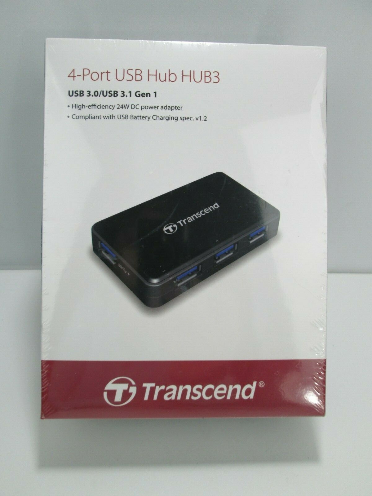 Transcend USB 3.0 4-Port Hub TS-HUB3K Black 