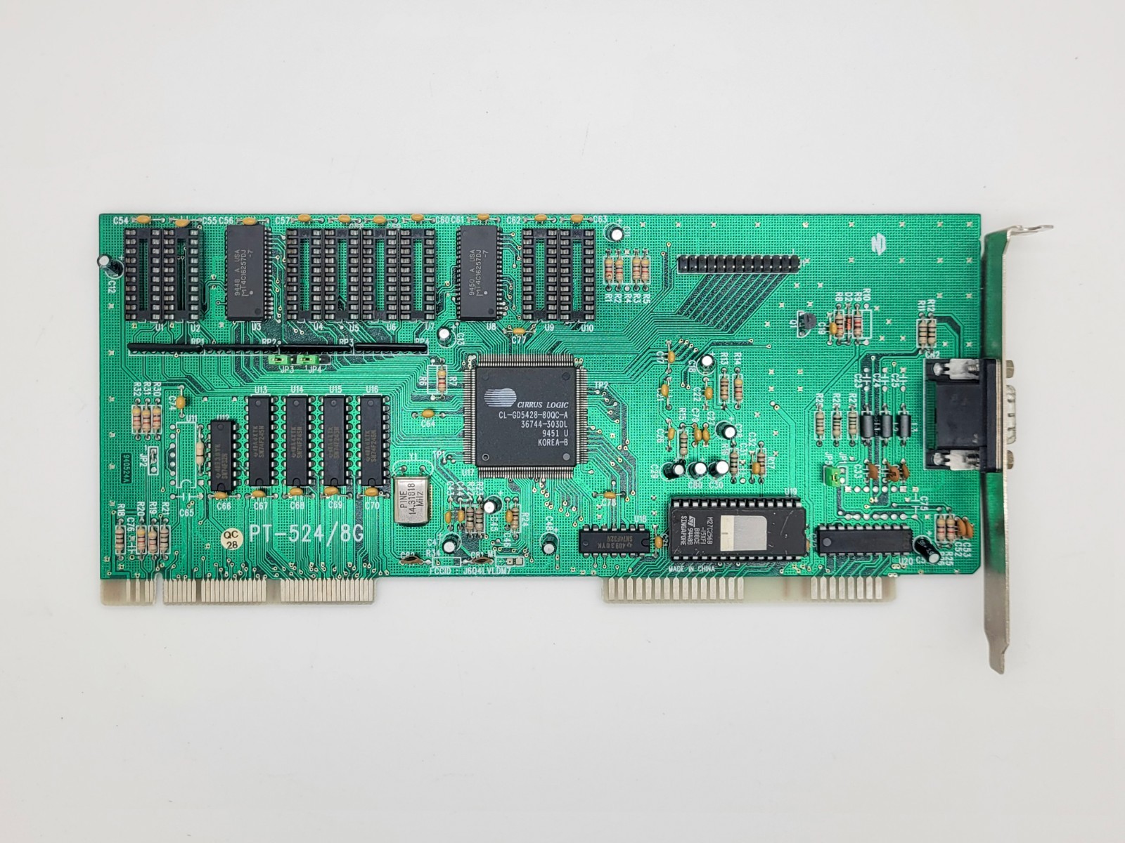 Pine Technology PT-524/8G CL-GD5428 VLB Vesa Local Bus VGA Graphics Card 1MB