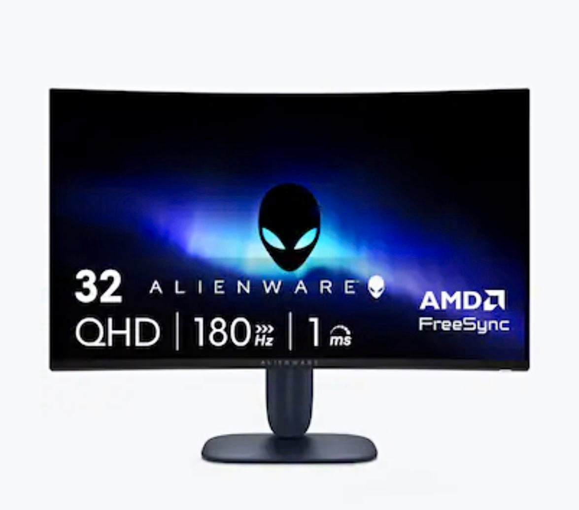 Alienware 32in QHD 180Hz 1ms FreeSync Adaptive-Sync Monitor HDMI DP Black