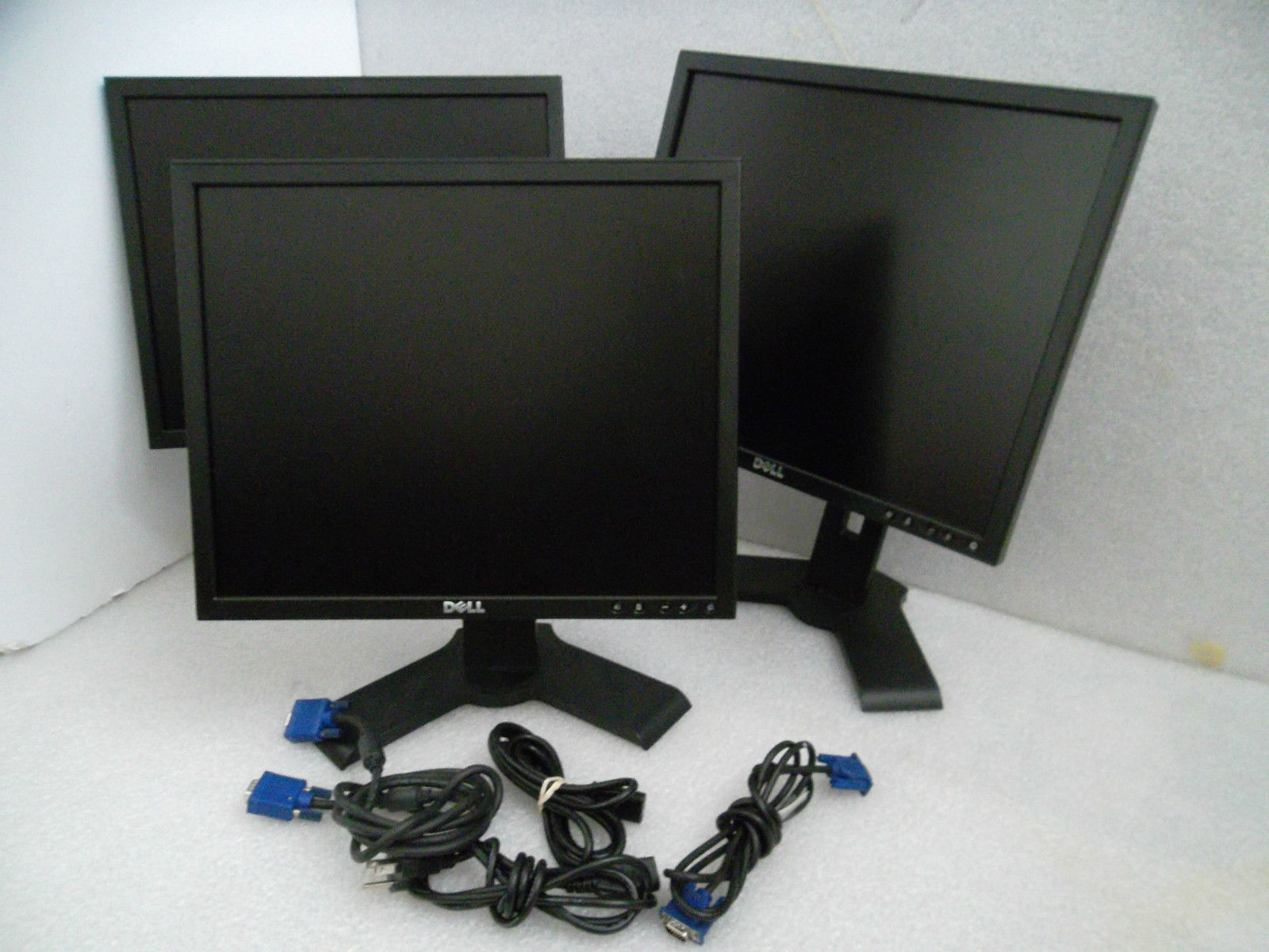 LOT-3 Dell 1908FP UltraSharp Black LCD Monitors w/4-USB Port VGA DVI D319J G438H