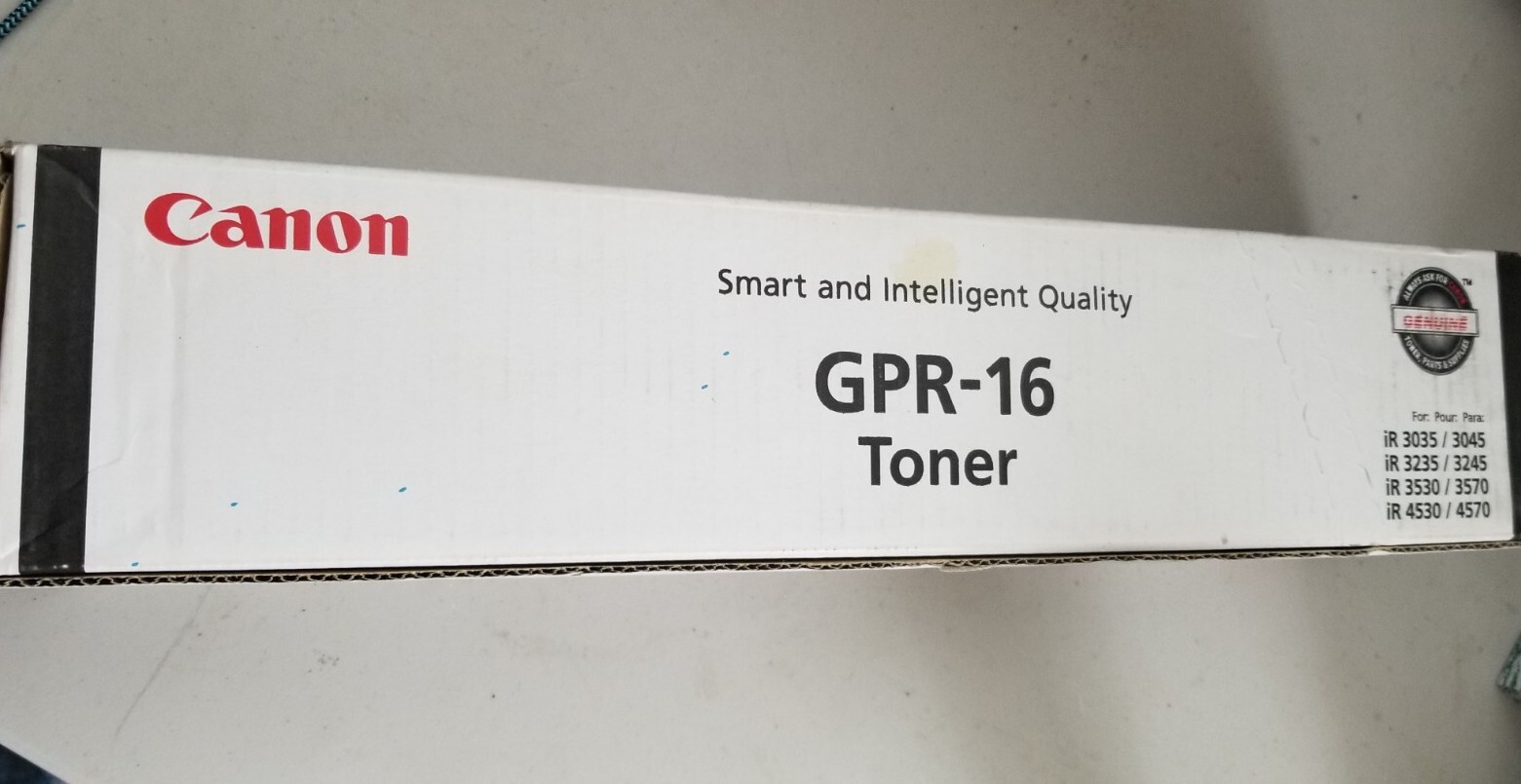 Canon GPR-16 Black Toner Genuine OEM New QTY 1