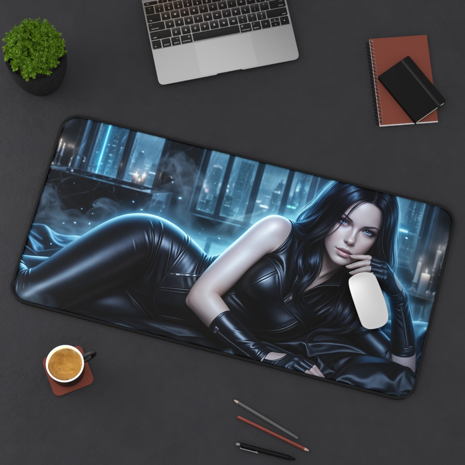 Selene Mouse Pad, Underworld XXL Gaming Desk Mat, Gothic PC Pad