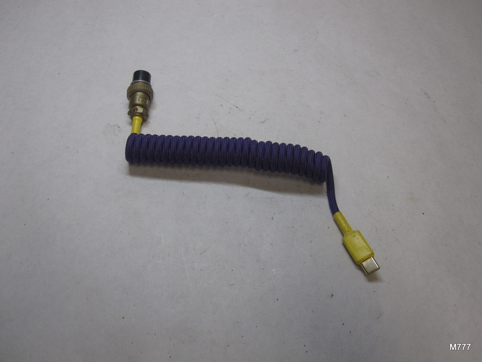 Single Drop Coil USB-C to YC8 Keyboard Cable - Purple