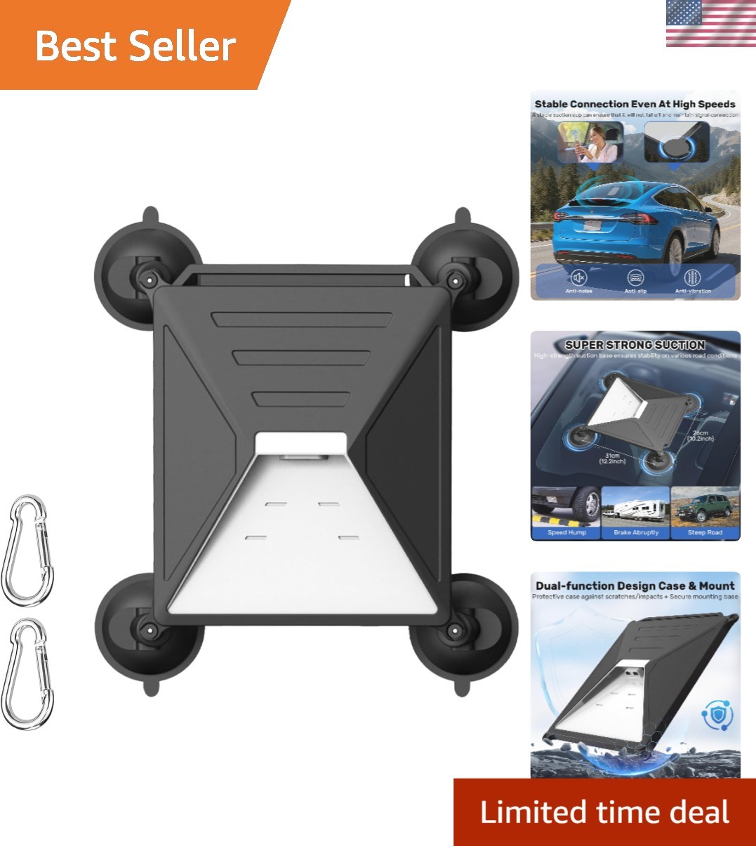 Lightweight Starlink Mini Mount & Case - Perfect for Road Trips & Adventurers
