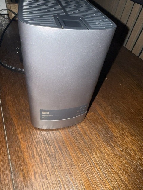 Western Digital WD My Book Duo w/2x 6TB SATA HDD Storage Device W/ AC USED WIPED