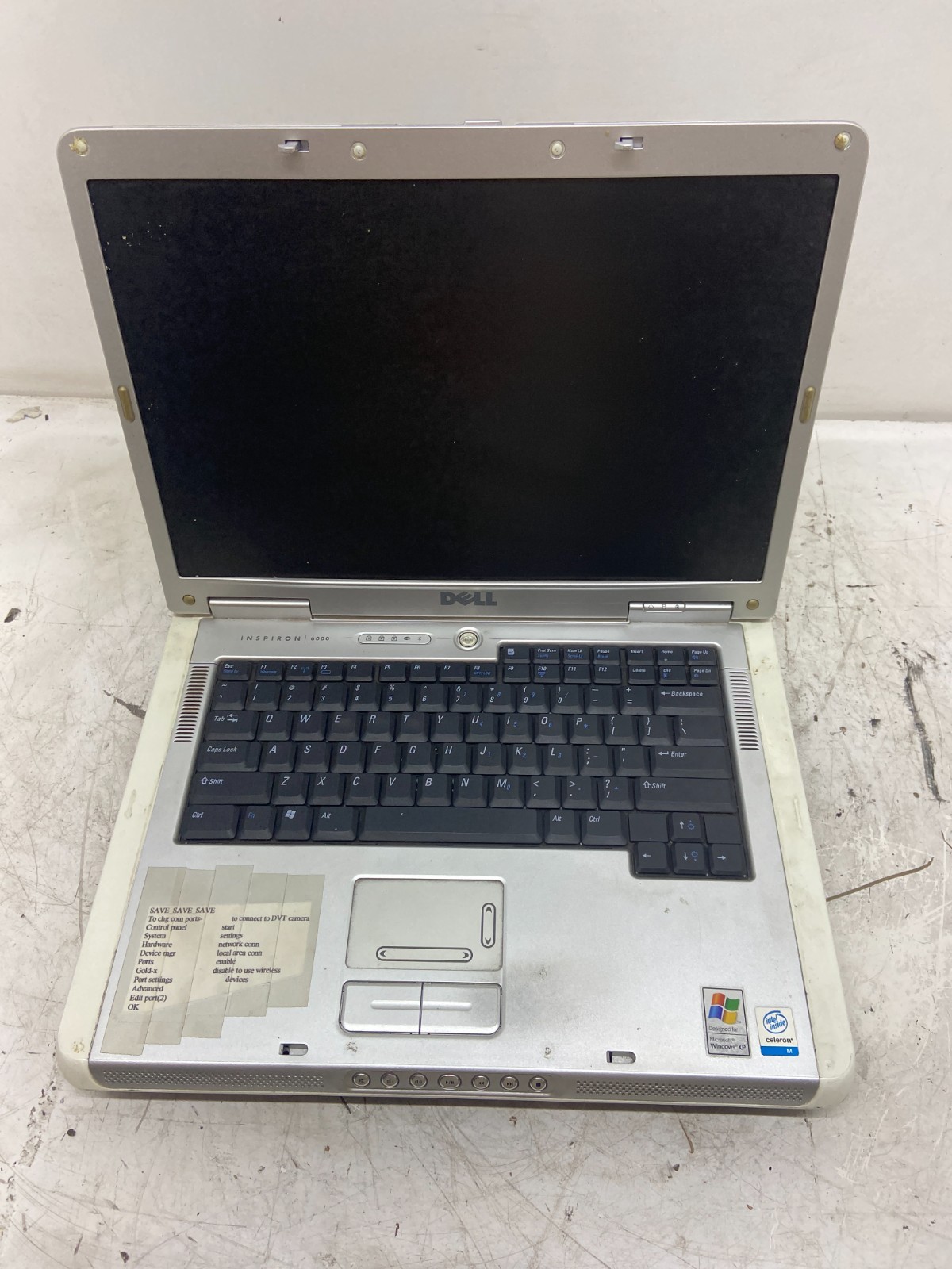 Dell Inspiron 6000 Intel Celeron M 1.7 GHz 1 GB NO HDD