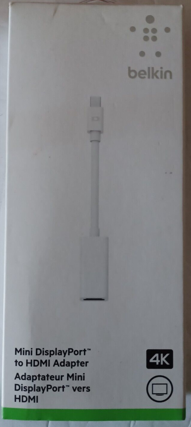 Belkin MINI DISPLAY PORT to HDMI ADAPTER - F2CD078 - Brand New