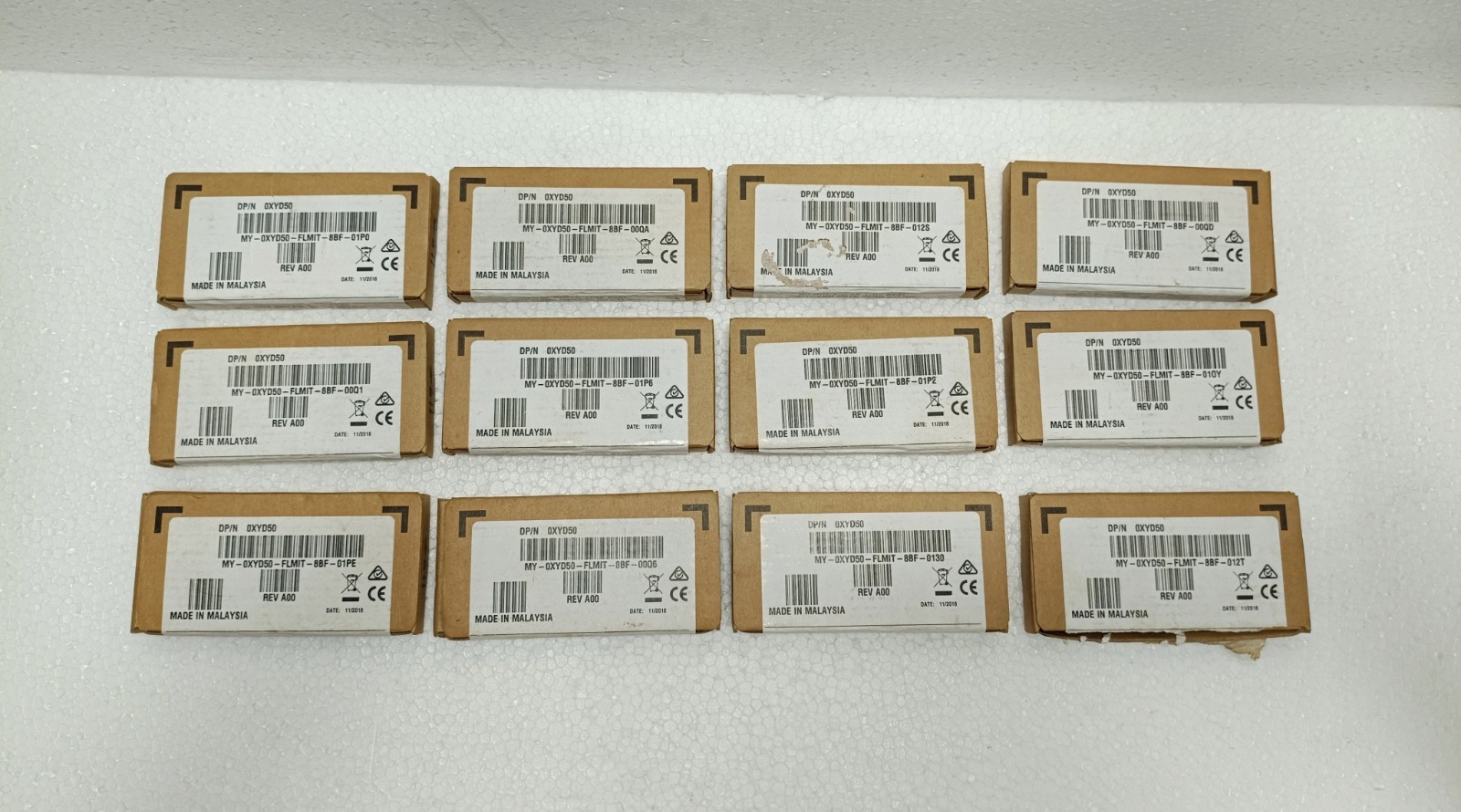 Lot of 12 Intel FTLX8574D3BCV-IT 10GbE SFP+ Transceiver Dell XYD50 E65689-005