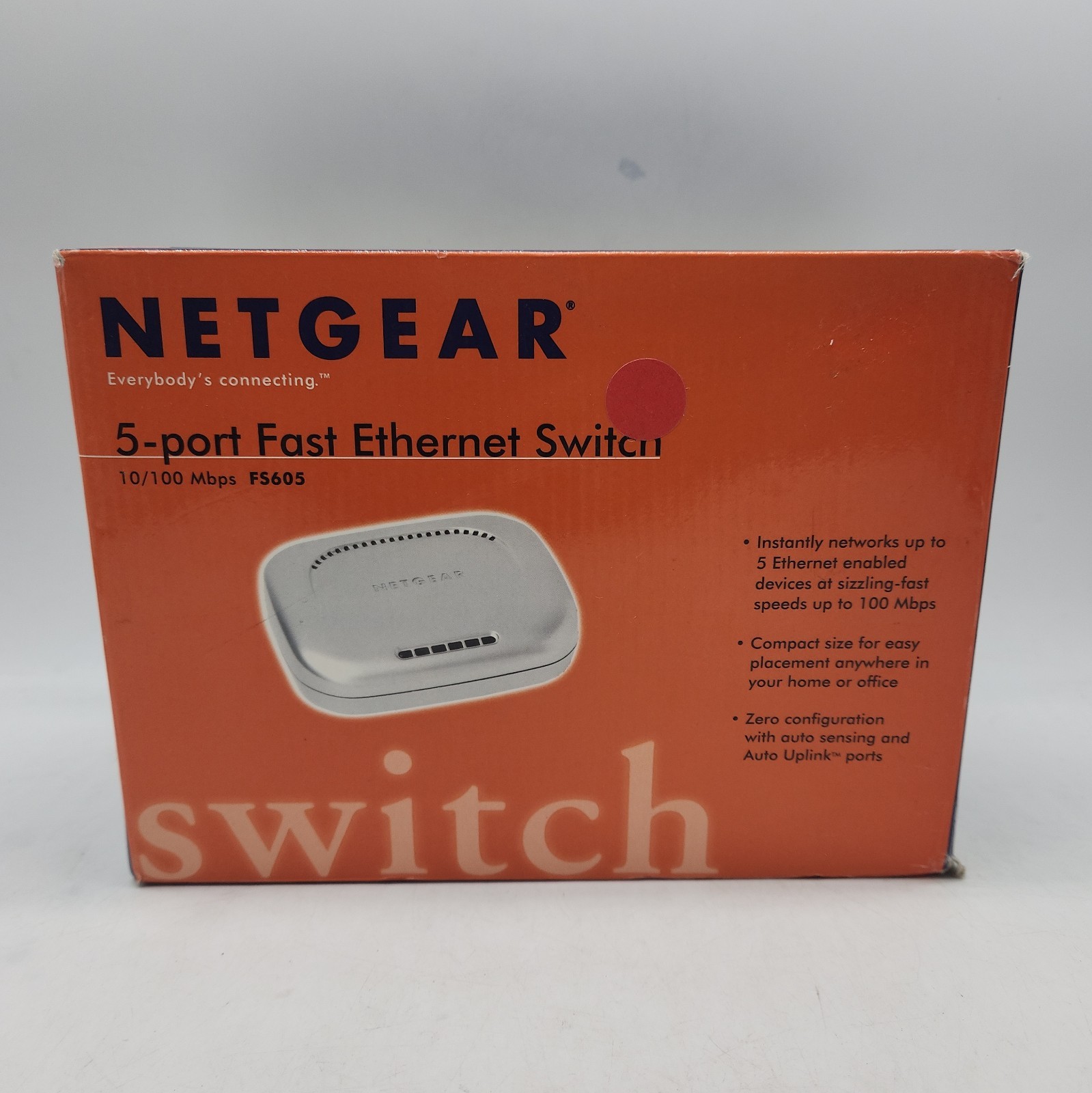 NETGEAR FS605 v2 5-Port 10/100 Unmanaged Ethernet Switch + AC Adapter...      77