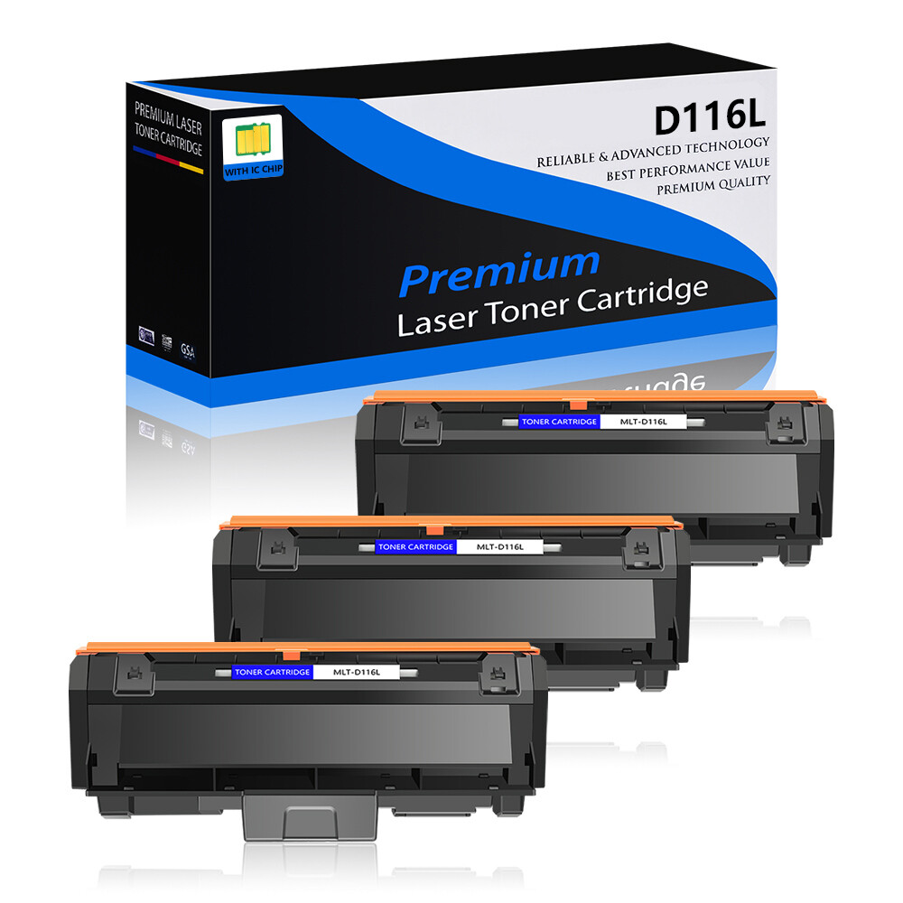 3x MLT-D116L Toner Cartridge For SAMSUNG M2835DW M2885FW M2625D M2875FW M2875FD