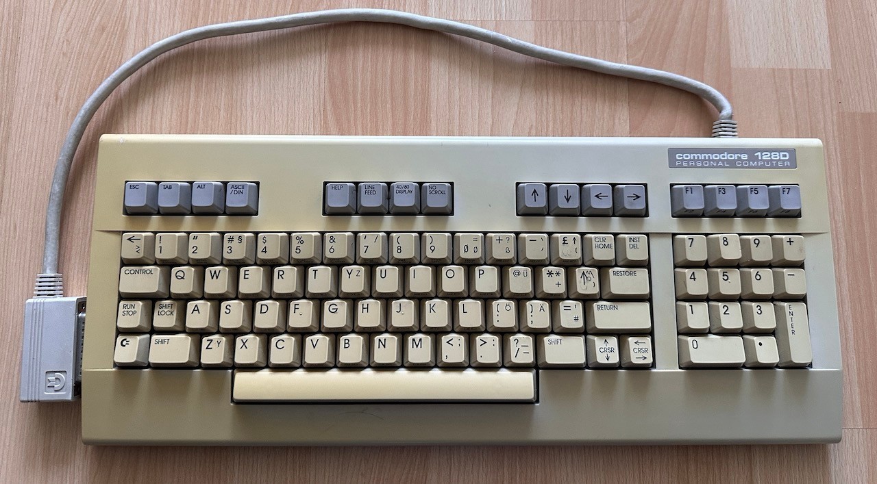 Commodore 128D Keyboard  Vintage Tested