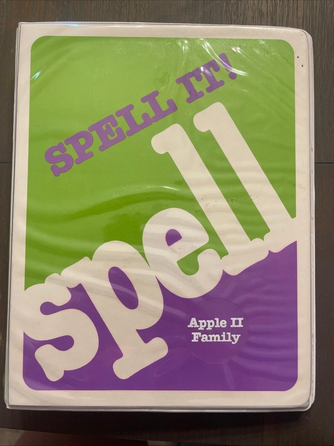 1985 Spell It Davidson Manual Atari Commodore Apple II