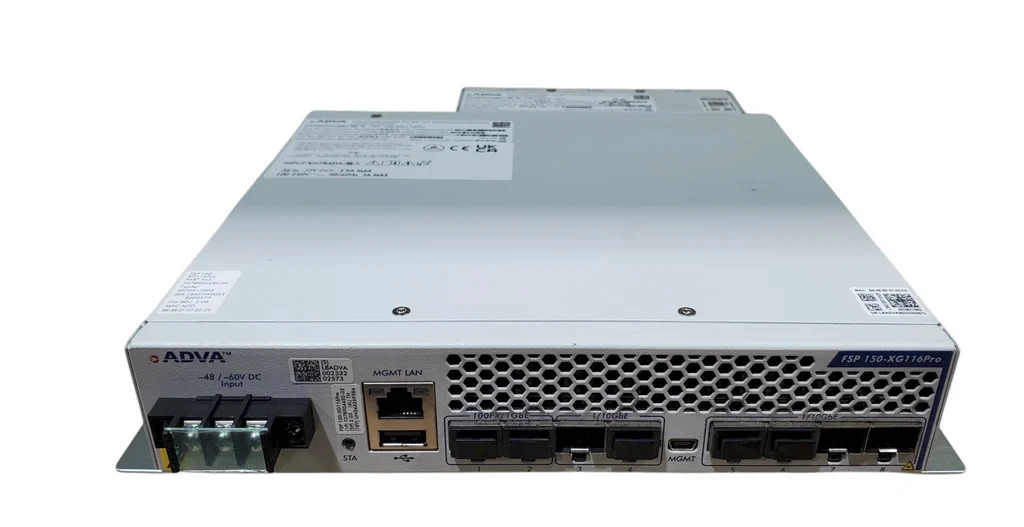 ADVA FSP 150CC-XG116pro (8xSFP/SFP+ ports, 62 Gbps throughput)