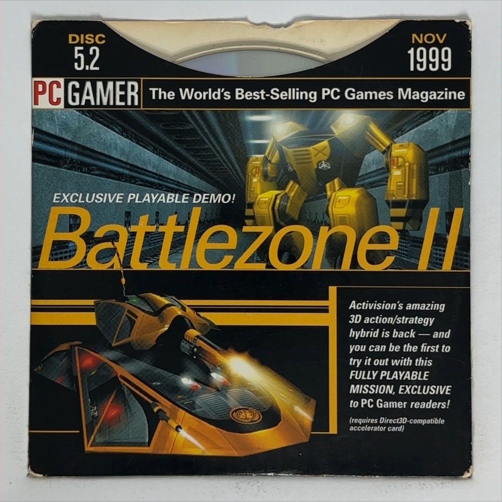 PC Gamer Demo Disc 5.2 November 1999 CD-ROM Vintage PC Gaming Software