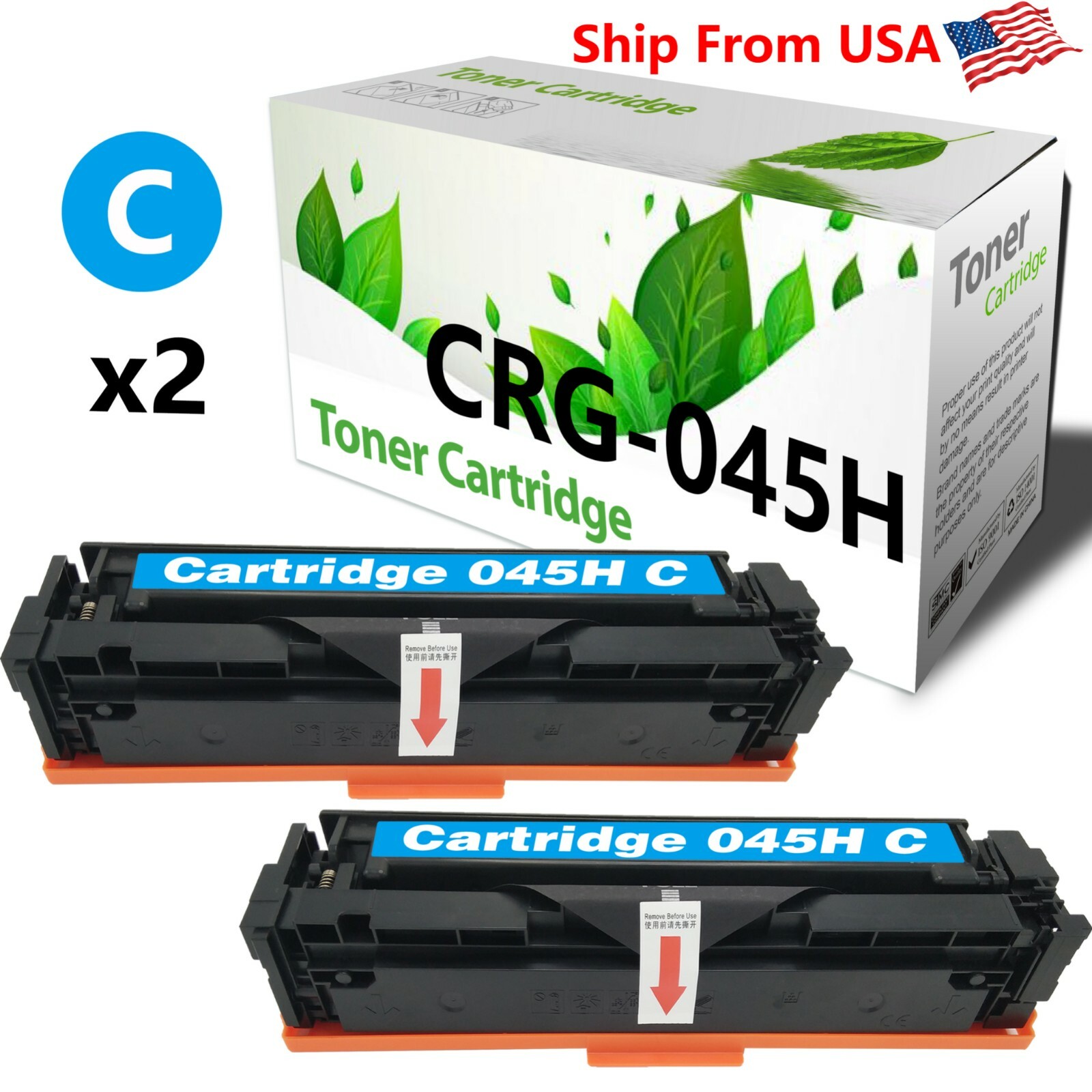 2PK 045H CRG-045H Toner Cartridge for Color imageCLASS MF634 Printer