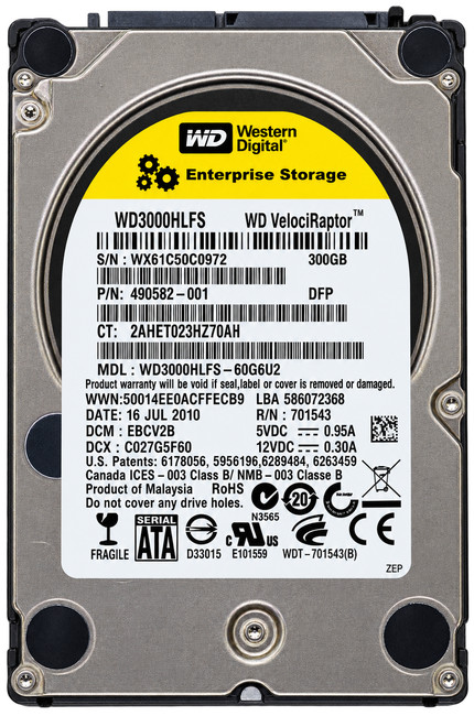 Western Digital WD3000HLFS 300GB SATA HDD Tested Sanitized