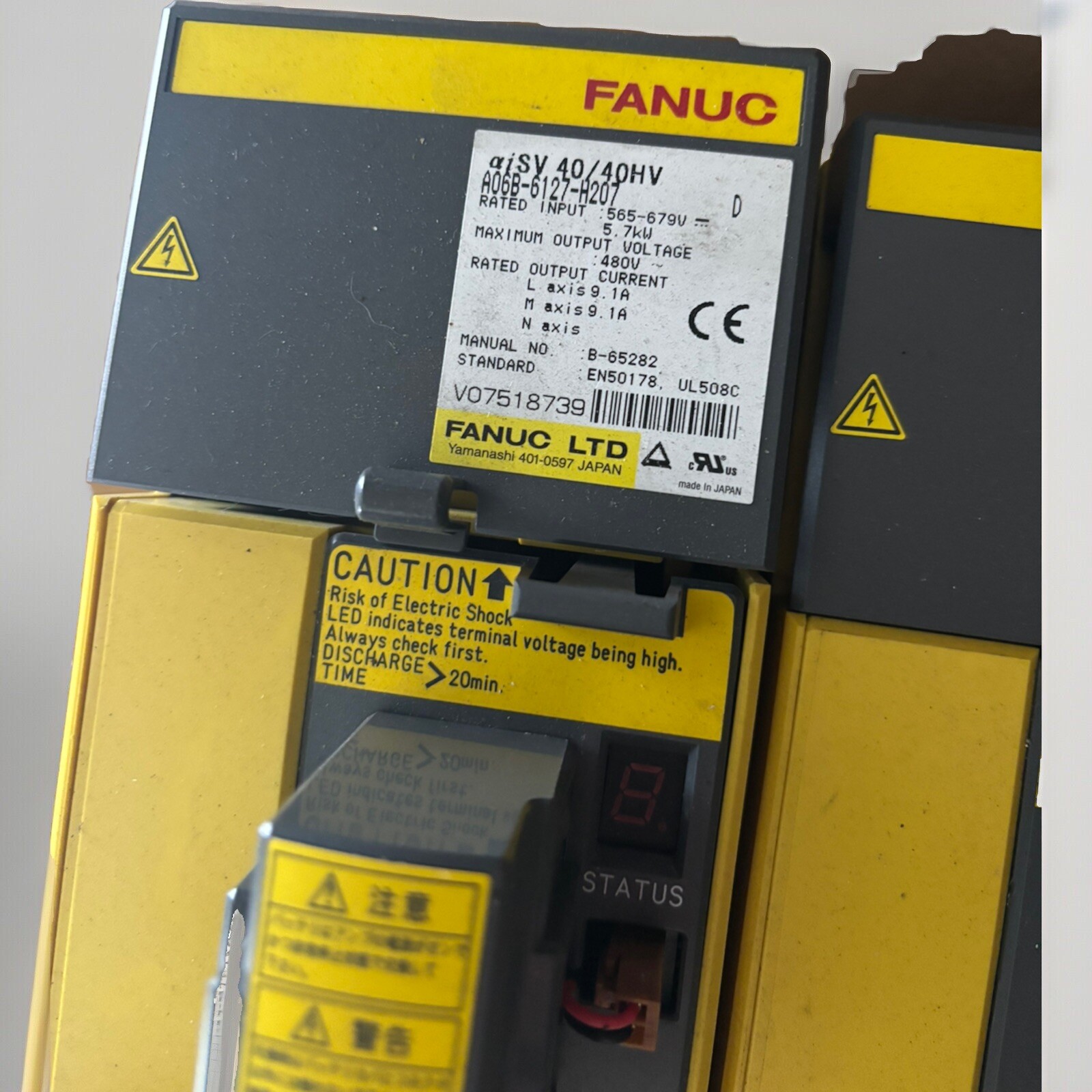 Used and tested Fanuc A06B-6127-H207 motor servo module
